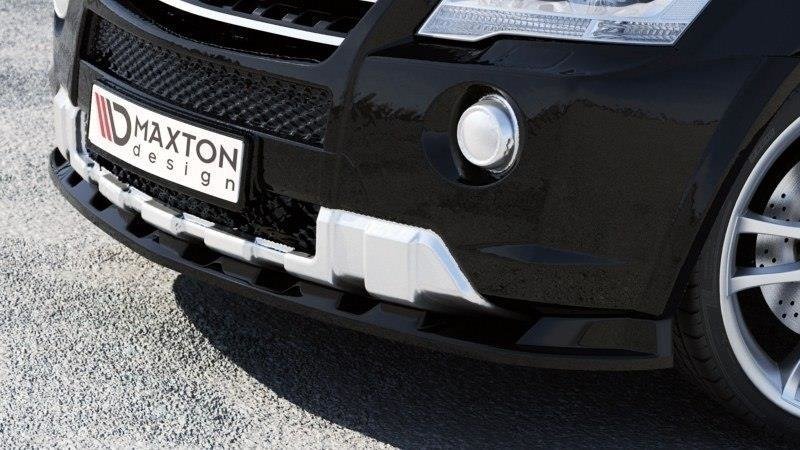 Street+ Spoilerlippe Front Ansatz passend für MERCEDES ML W164 AMG schwarz Hochglanz – Ansicht 1