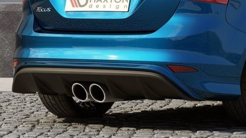 Diffusor Heck Ansatz passend für Ford Focus ST Mk3 (RS Look) schwarz Hochglanz – Ansicht 10