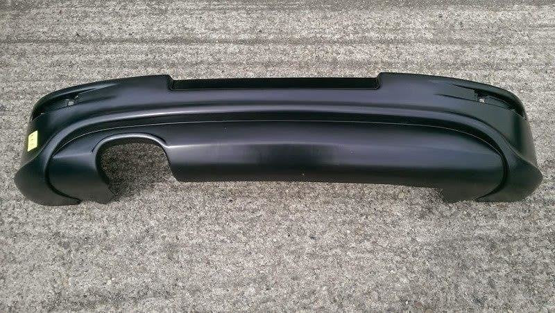 Diffusor Heck Ansatz passend für VW Golf R32 Mk5 (mit 1 Endrohr, passend für GTI Auspuff) – Ansicht 1