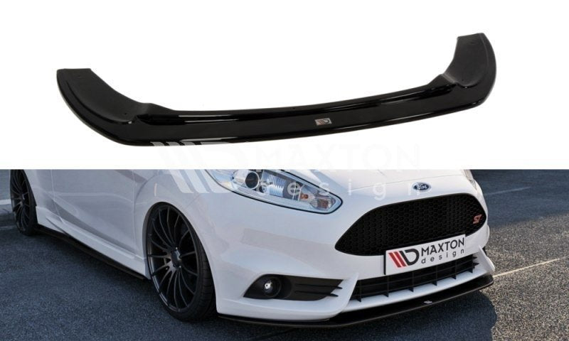 Street+ Spoilerlippe Front Ansatz V.2 passend für Ford Fiesta ST Mk7 FL schwarz Hochglanz – Ansicht 2