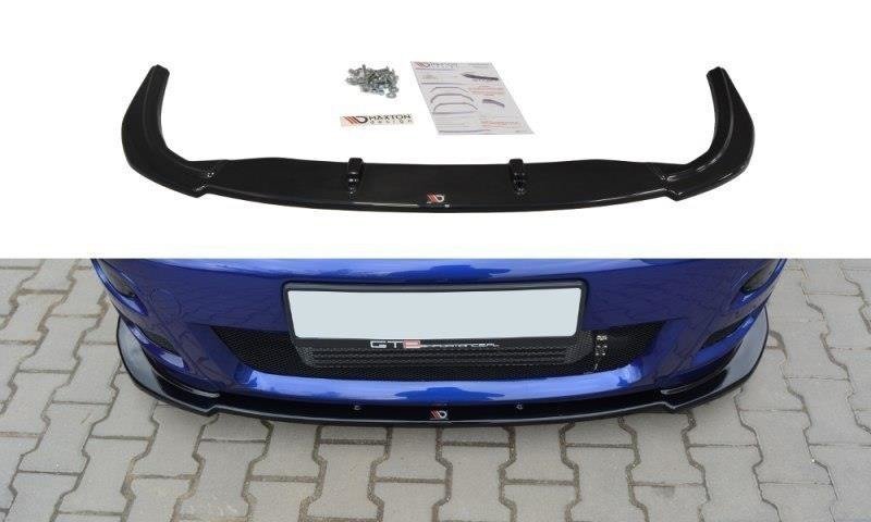 Street+ Spoilerlippe Front Ansatz passend für Ford Focus RS Mk1 schwarz Hochglanz – Ansicht 2