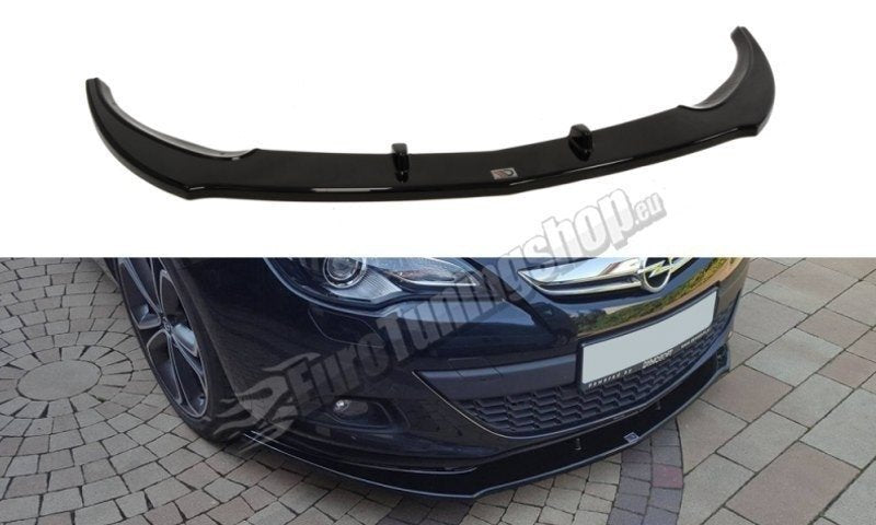 Street+ Spoilerlippe Front Ansatz passend für OPEL ASTRA GTC schwarz Hochglanz – Ansicht 2