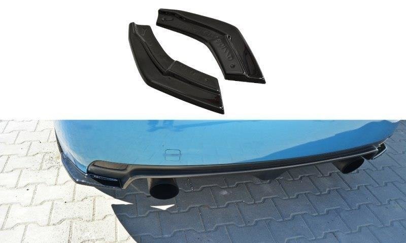 Heck Ansatz Flaps Diffusor passend für Subaru Impreza WRX STI  schwarz Hochglanz – Ansicht 2