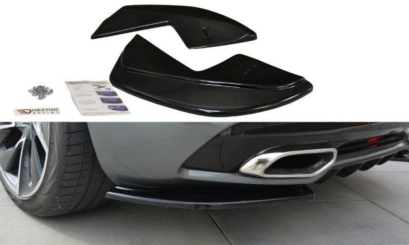 Heck Ansatz Flaps Diffusor passend für Citroen DS5  schwarz Hochglanz – Ansicht 2