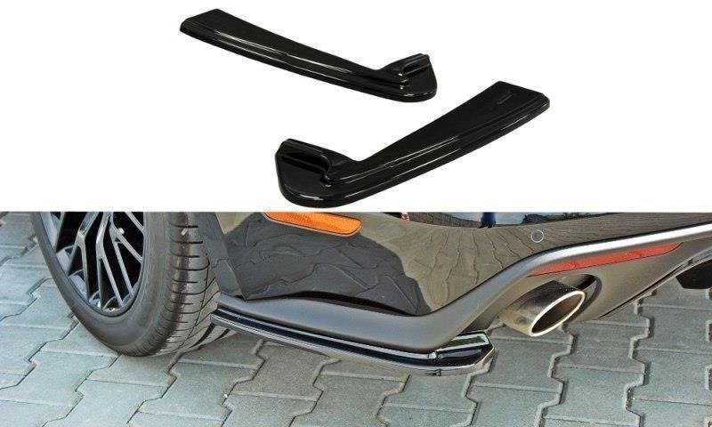 Heck Ansatz Flaps Diffusor passend für Ford Mustang GT Mk6  schwarz Hochglanz – Ansicht 2