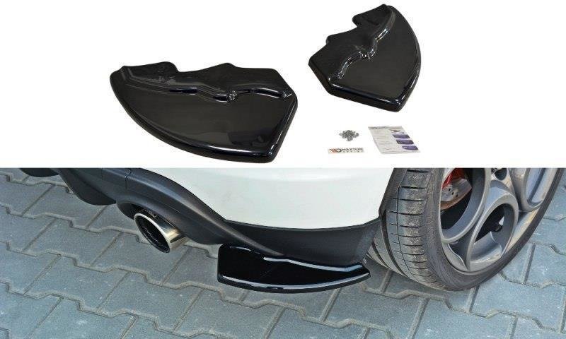 Heck Ansatz Flaps Diffusor passend für Alfa Romeo Giulietta Zender schwarz Hochglanz – Ansicht 2