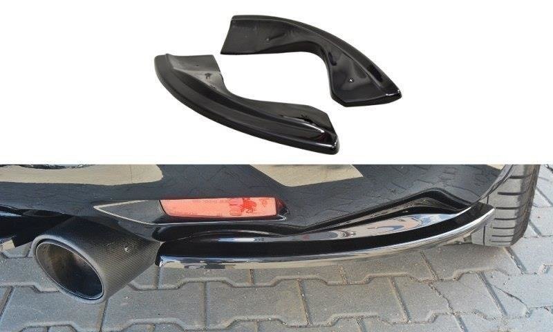 Heck Ansatz Flaps Diffusor passend für INFINITI QX70 schwarz Hochglanz – Ansicht 2