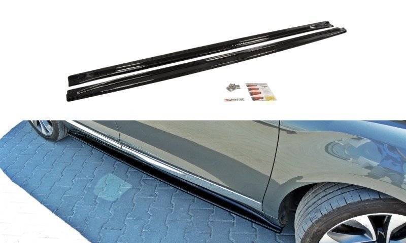Street+ Seitenschweller Leisten passend für Citroen DS5 schwarz Hochglanz – Ansicht 2