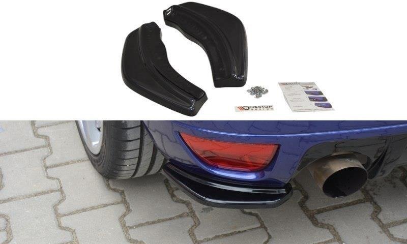 Heck Ansatz Flaps Diffusor passend für Ford Focus RS Mk1 schwarz Hochglanz – Ansicht 2