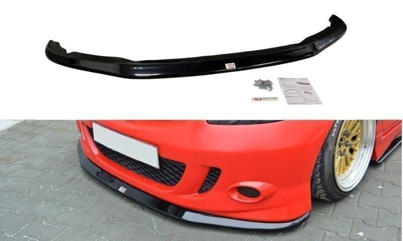 Street+ Spoilerlippe Front Ansatz passend für Honda Jazz Mk1  schwarz Hochglanz – Ansicht 2