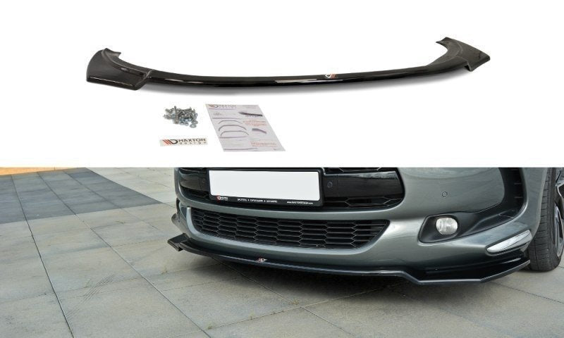 Street+ Spoilerlippe Front Ansatz V.1 passend für Citroen DS5  schwarz Hochglanz – Ansicht 2