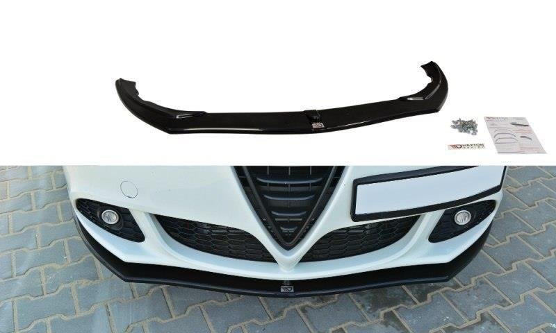 Street+ Spoilerlippe Front Ansatz V.1 passend für Alfa Romeo Giulietta schwarz Hochglanz – Ansicht 2