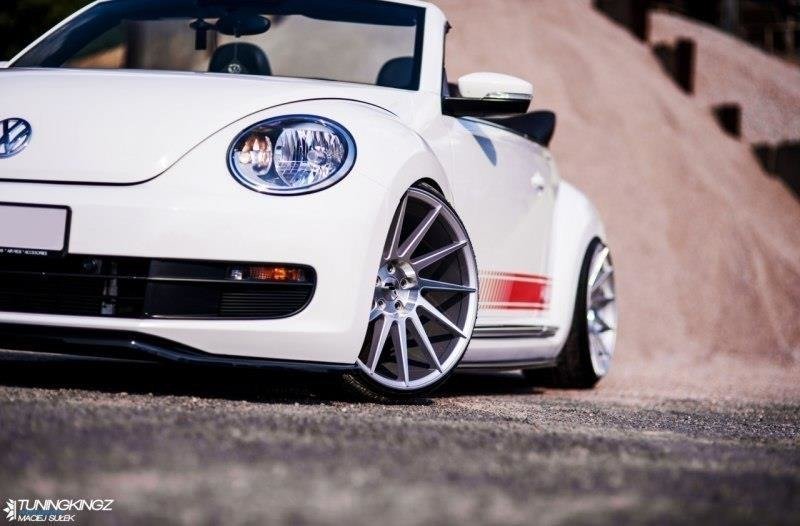 Street+ Spoilerlippe Front Ansatz passend für v.1 VW BEETLE schwarz Hochglanz – Ansicht 1
