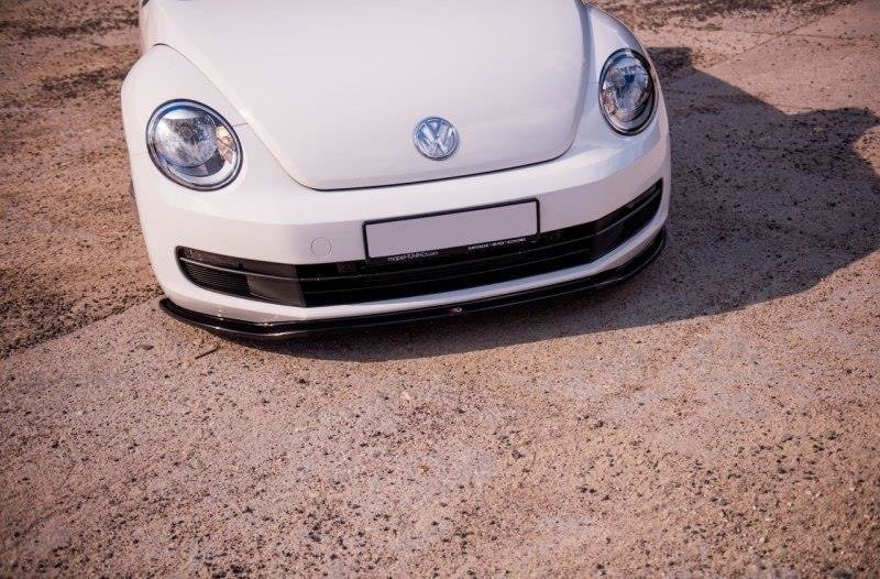 Street+ Spoilerlippe Front Ansatz passend für v.1 VW BEETLE schwarz Hochglanz – Ansicht 3