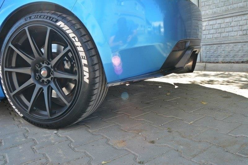 Heck Ansatz Flaps Diffusor passend für Subaru Impreza WRX STI  schwarz Hochglanz – Ansicht 3