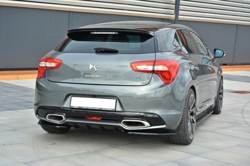 Diffusor Heck Ansatz passend für Citroen DS5  schwarz Hochglanz – Ansicht 4