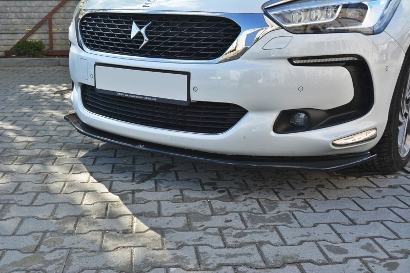 Street+ Spoilerlippe Front Ansatz V.2 passend für Citroen DS5 schwarz Hochglanz – Ansicht 4