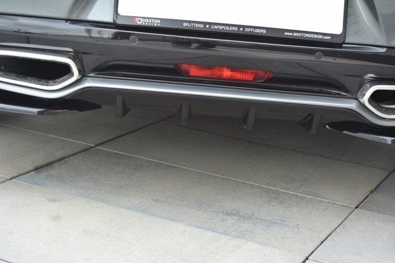 Diffusor Heck Ansatz passend für Citroen DS5  schwarz Hochglanz – Ansicht 1