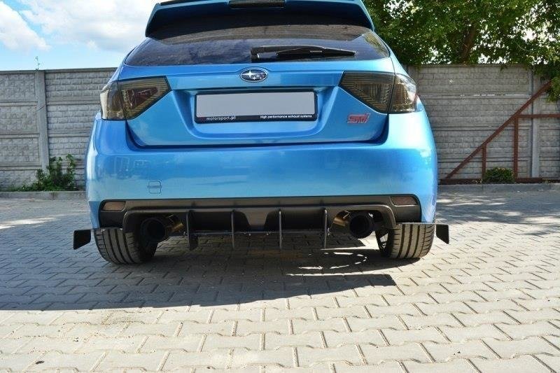 Diffusor Heck Ansatz passend für Heckschürze passend für Subaru Impreza WRX STI Mk3 – Ansicht 4
