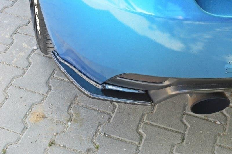 Heck Ansatz Flaps Diffusor passend für Subaru Impreza WRX STI  schwarz Hochglanz – Ansicht 4