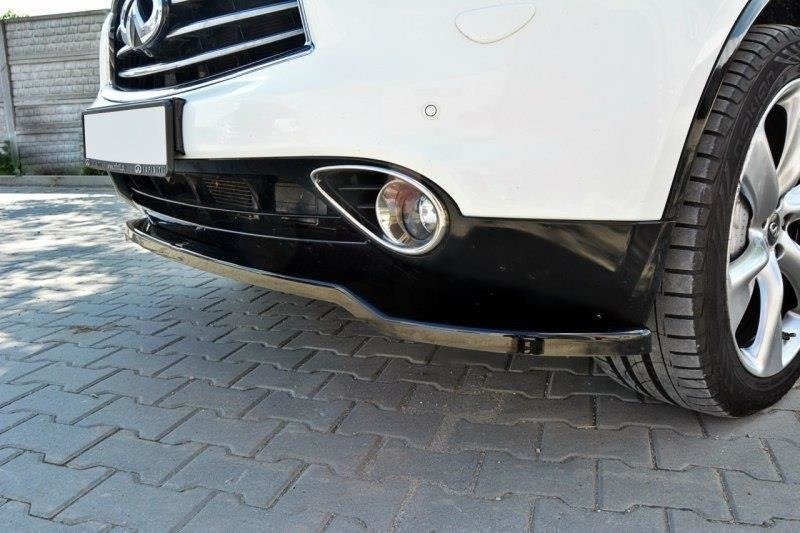 Street+ Spoilerlippe Front Ansatz passend für Mercedes-AMG CLE 53 Aero C236 schwarz Hochglanz – Ansicht 4
