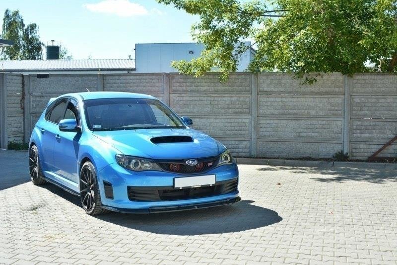 Street+ Spoilerlippe Front Ansatz V.2 passend für Subaru Impreza WRX STI Mk3 schwarz Hochglanz – Ansicht 8