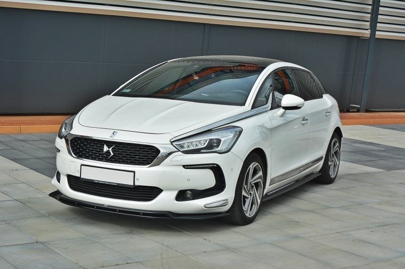 Street+ Spoilerlippe Front Ansatz V.3 passend für Citroen DS5 schwarz Hochglanz – Ansicht 5