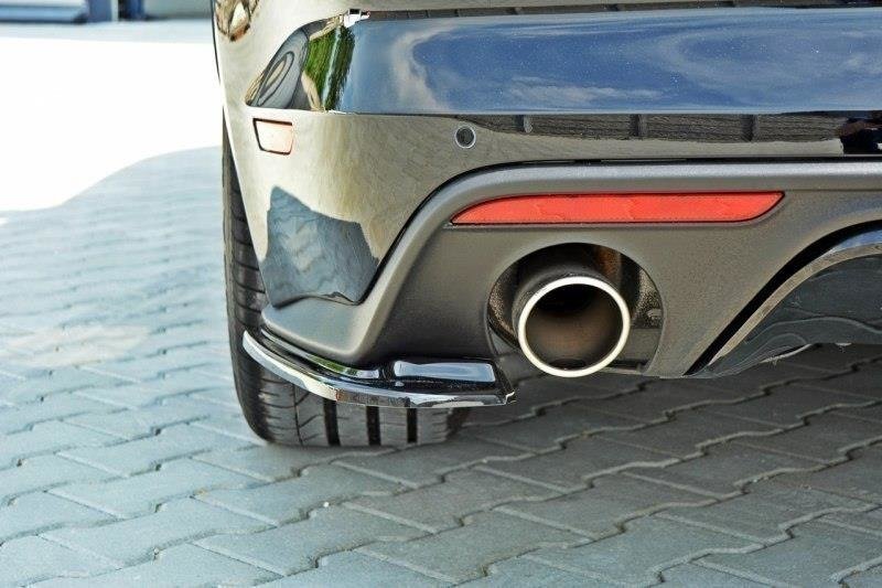 Heck Ansatz Flaps Diffusor passend für Ford Mustang GT Mk6  schwarz Hochglanz – Ansicht 4
