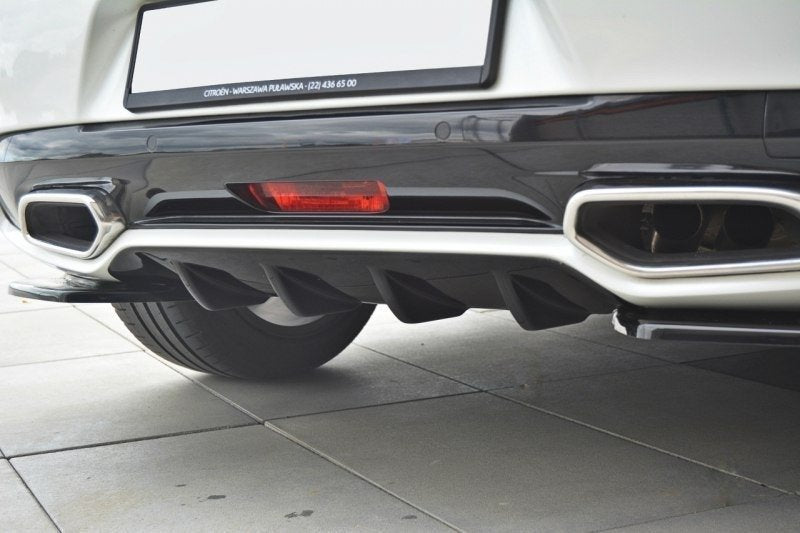 Diffusor Heck Ansatz passend für Citroen DS5  schwarz Hochglanz – Ansicht 8