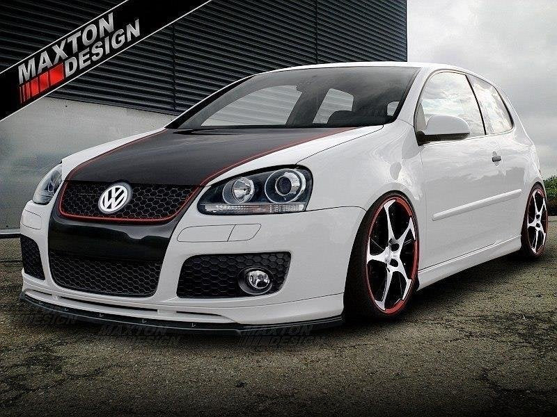Street+ Spoilerlippe Front Ansatz passend für VW GOLF 5 GTI VOTEX schwarz Hochglanz – Ansicht 1