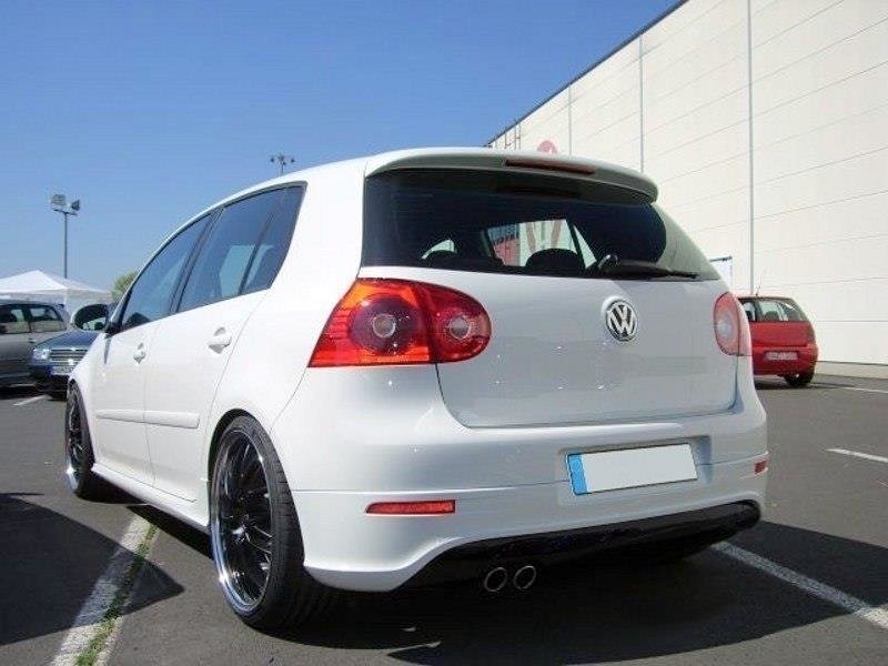 Diffusor Heck Ansatz passend für VW Golf R32 Mk5 (mit 1 Endrohr, passend für GTI Auspuff) – Ansicht 2
