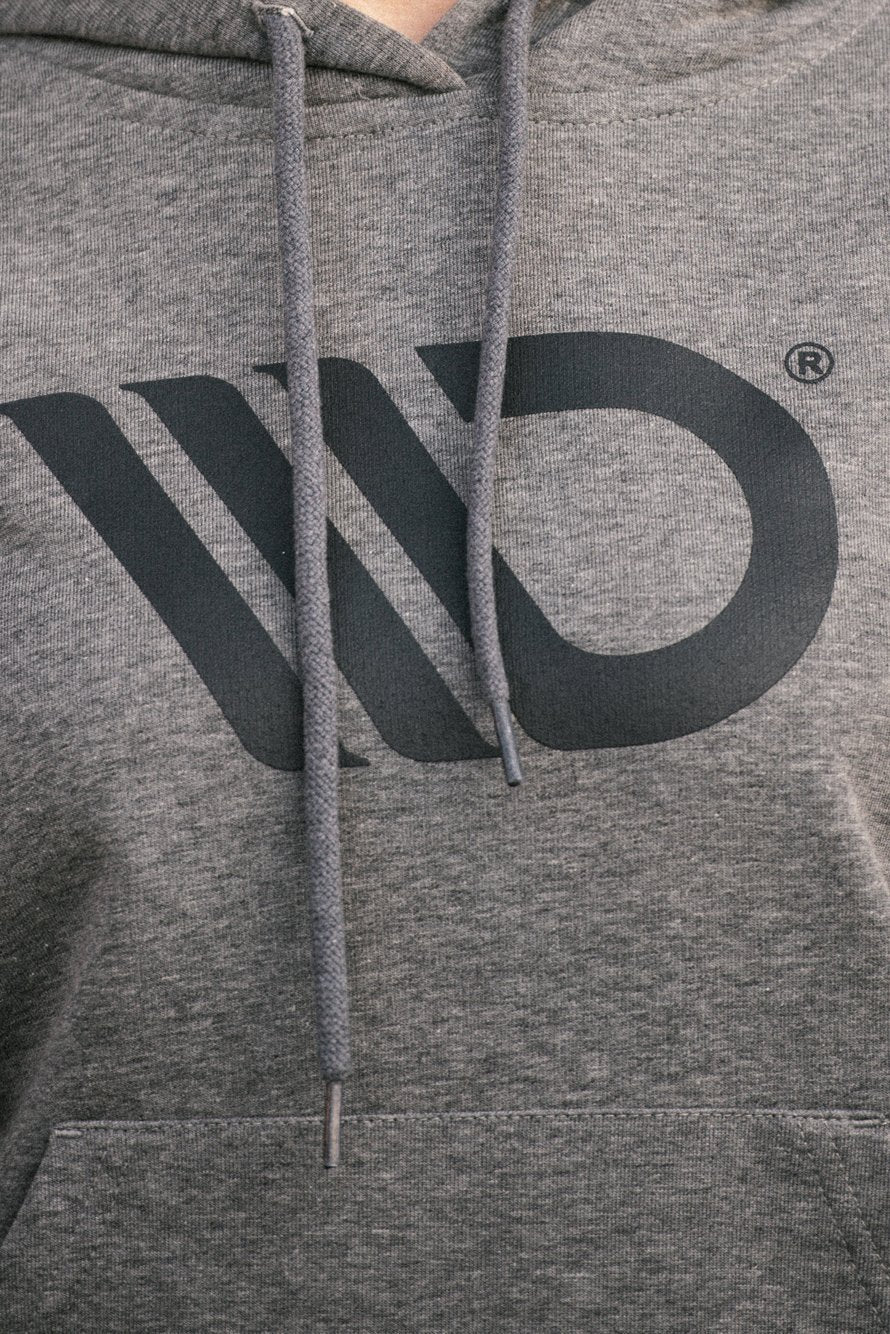 Womens Gray Hoodie – Ansicht 3