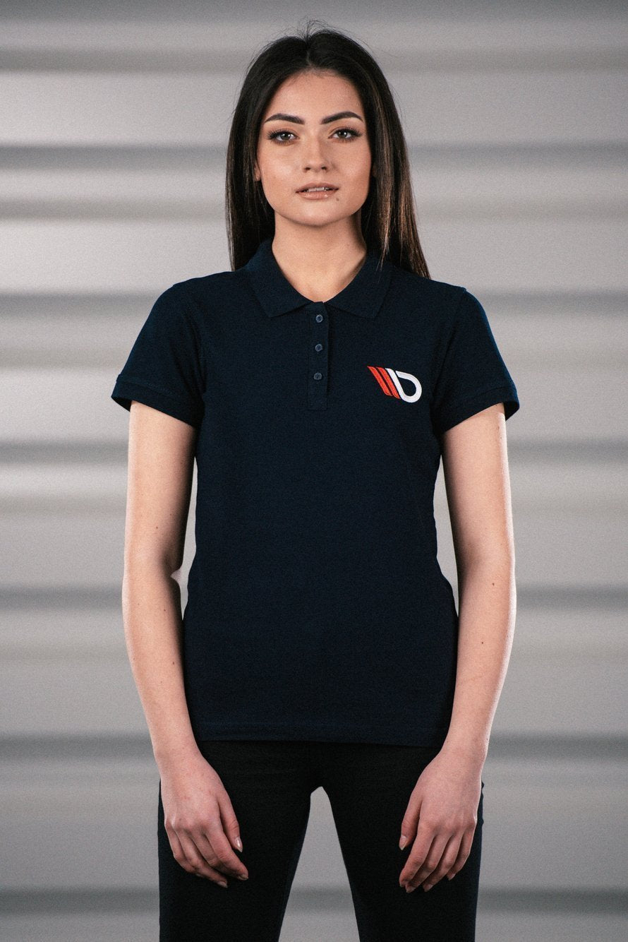 Womens Navy Blue Polo shirt – Ansicht 1
