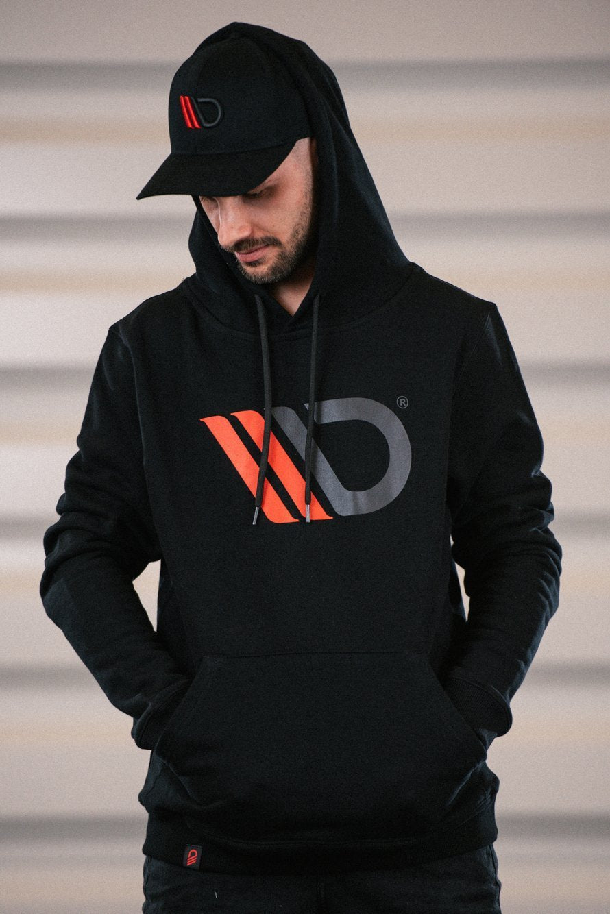 Mens Black hoodie – Ansicht 7