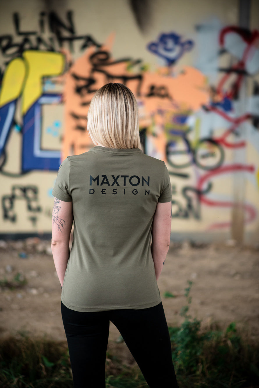 Womens Khaki T-shirt – Ansicht 3
