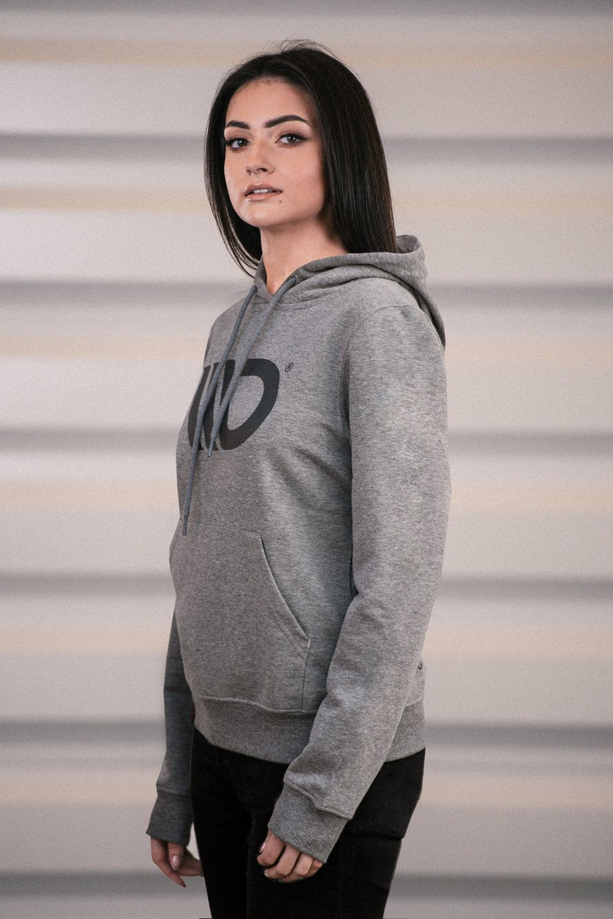 Womens Gray Hoodie – Ansicht 1