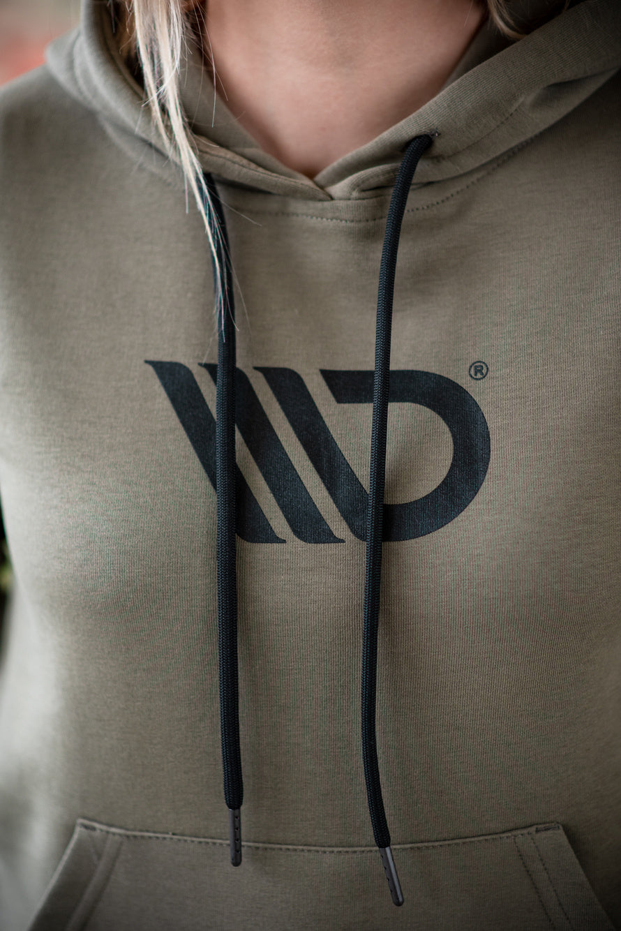Womens Khaki Hoodie – Ansicht 5
