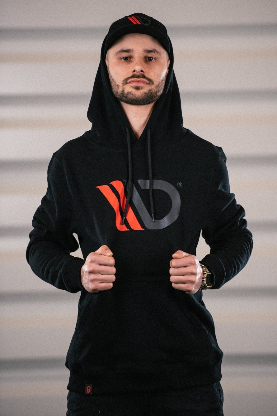 Mens Black hoodie – Ansicht 6