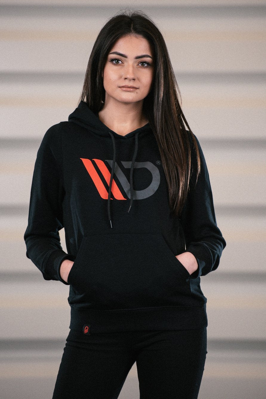 Womens Black Hoodie – Ansicht 3