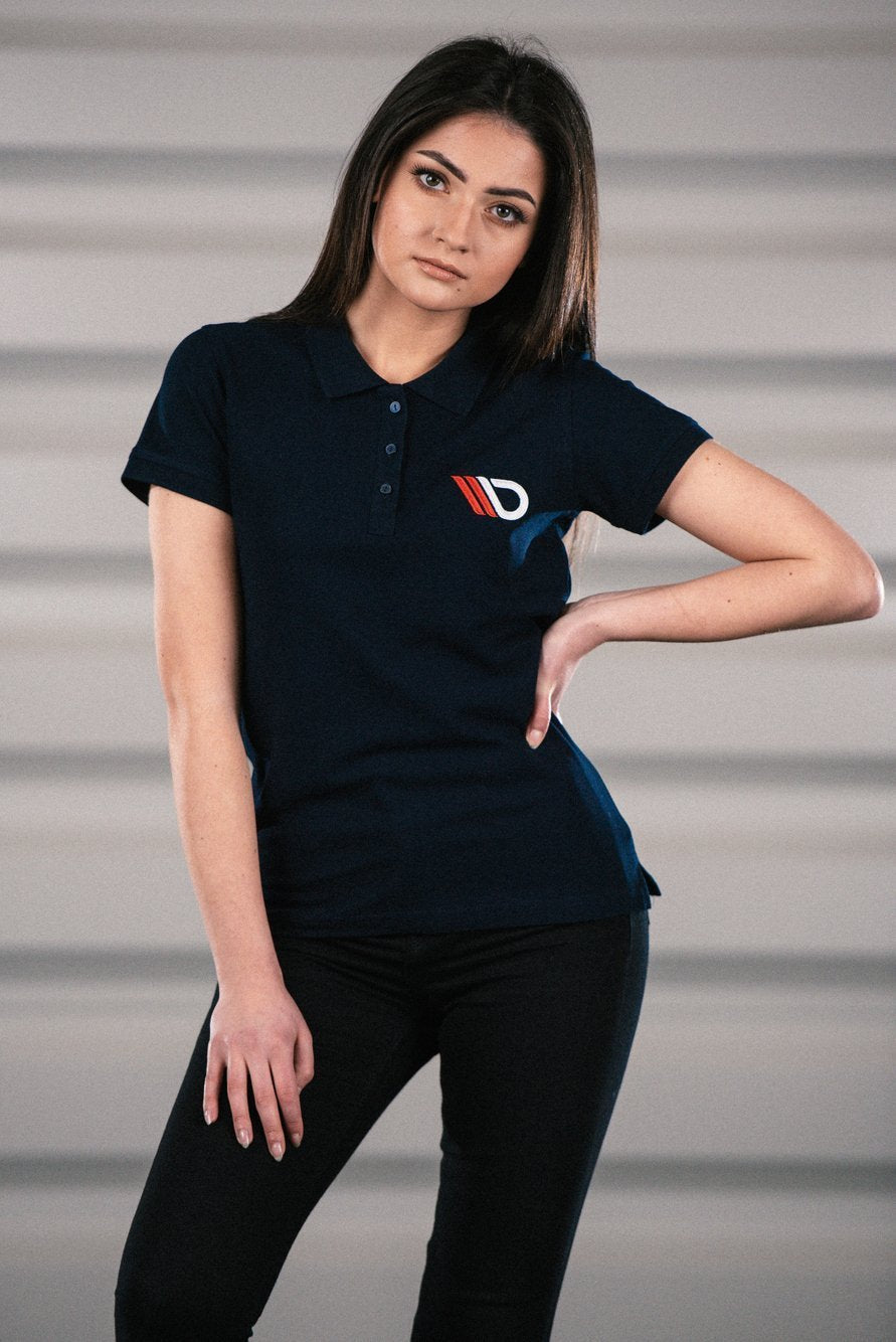 Womens Navy Blue Polo shirt – Ansicht 4