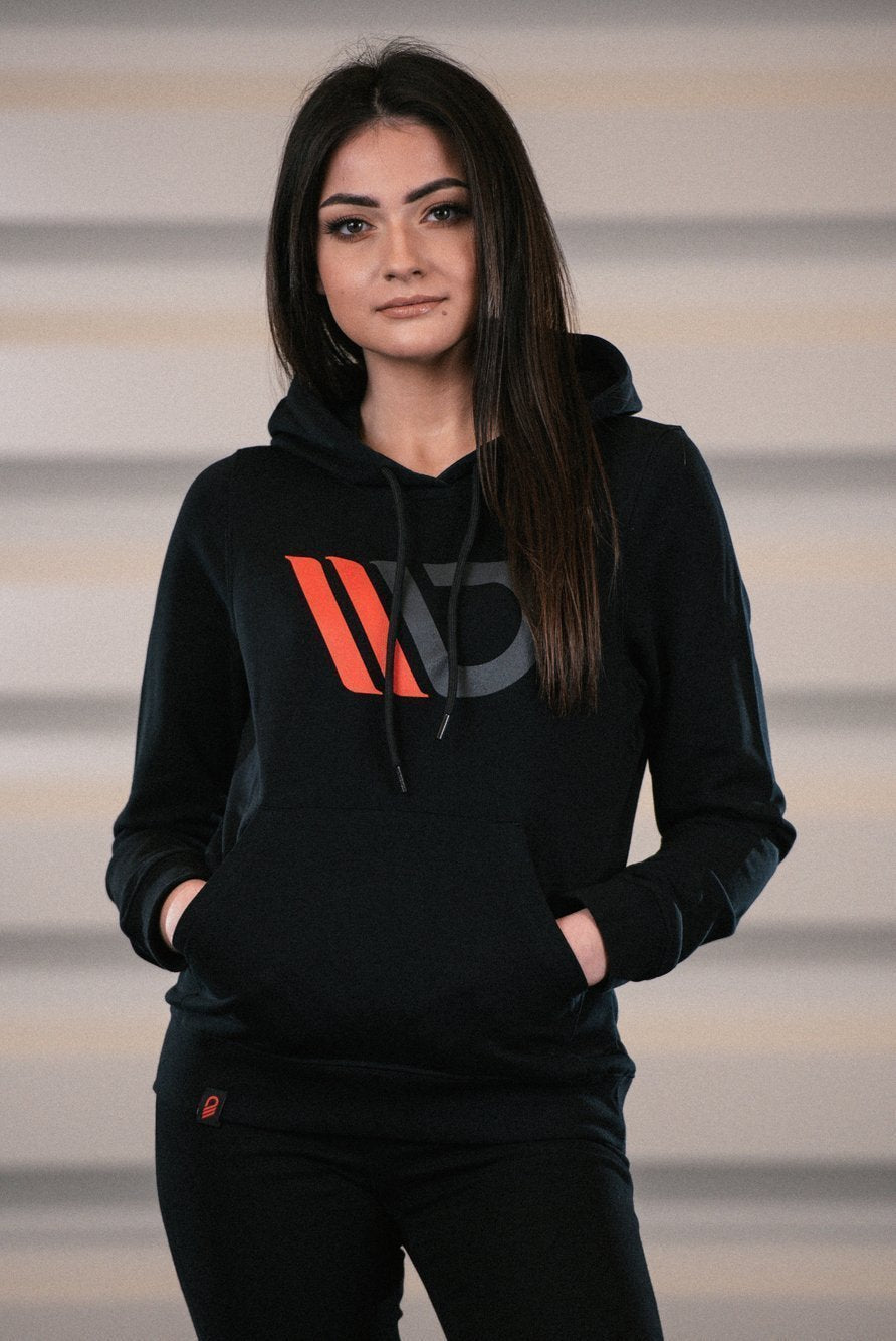 Womens Black Hoodie – Ansicht 5