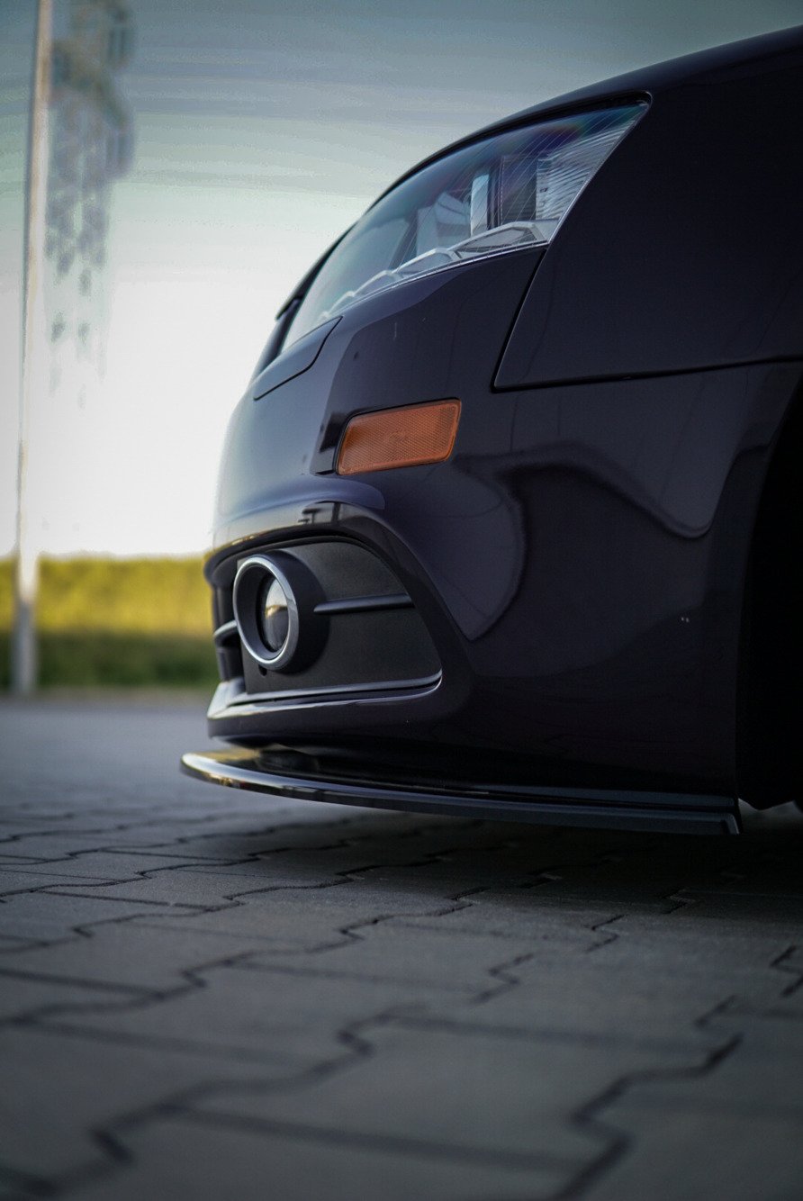 Street+ Spoilerlippe Front Ansatz passend für Audi A6 S-Line C6 FL  schwarz Hochglanz – Ansicht 3