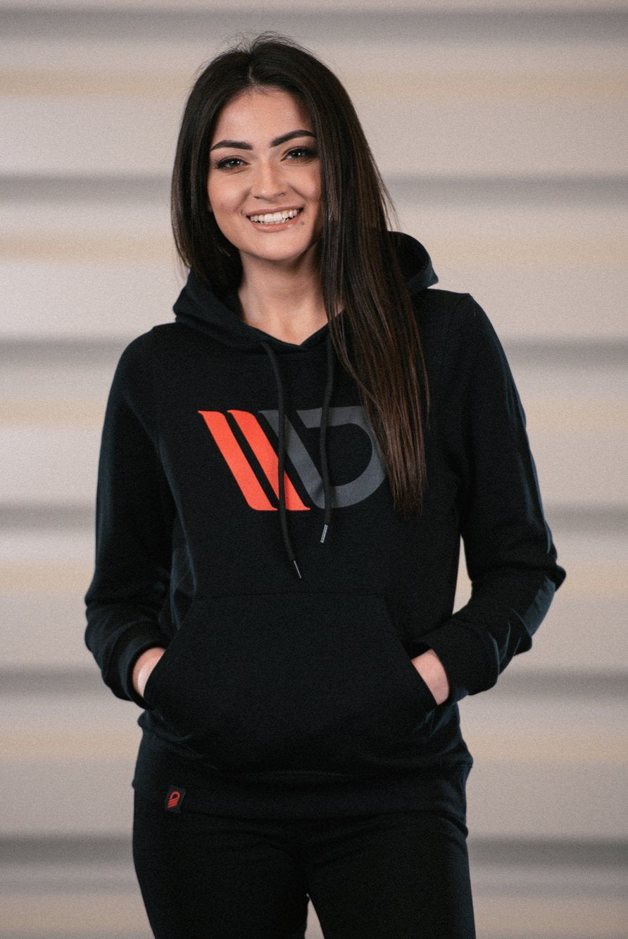 Womens Black Hoodie – Ansicht 4