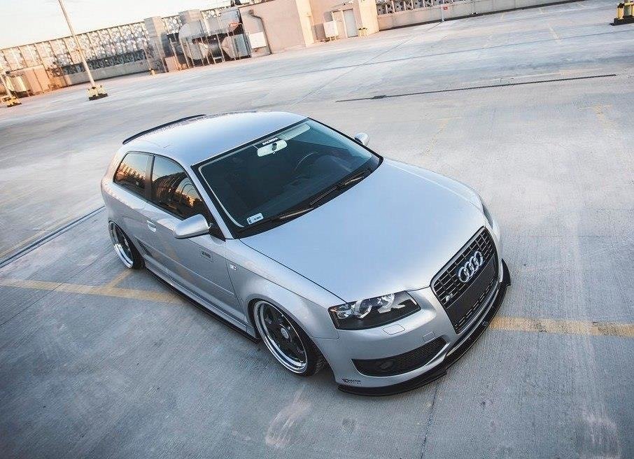 Street+ Spoilerlippe Front Ansatz passend für Audi S3 8P  schwarz Hochglanz – Ansicht 4