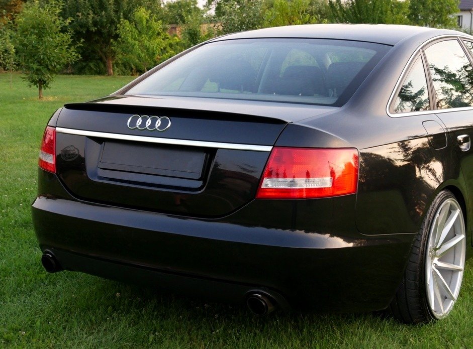 Heckspoiler Lippe Audi A6 S-line C6 Limousine schwarz Hochglanz – Ansicht 4