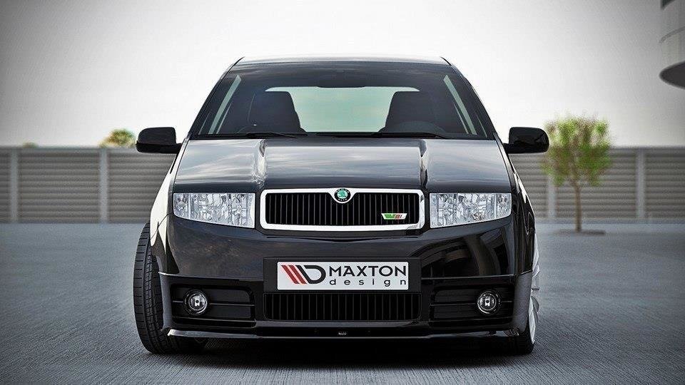 Street+ Spoilerlippe Front Ansatz passend für Skoda Fabia RS Mk1 schwarz Hochglanz – Ansicht 3