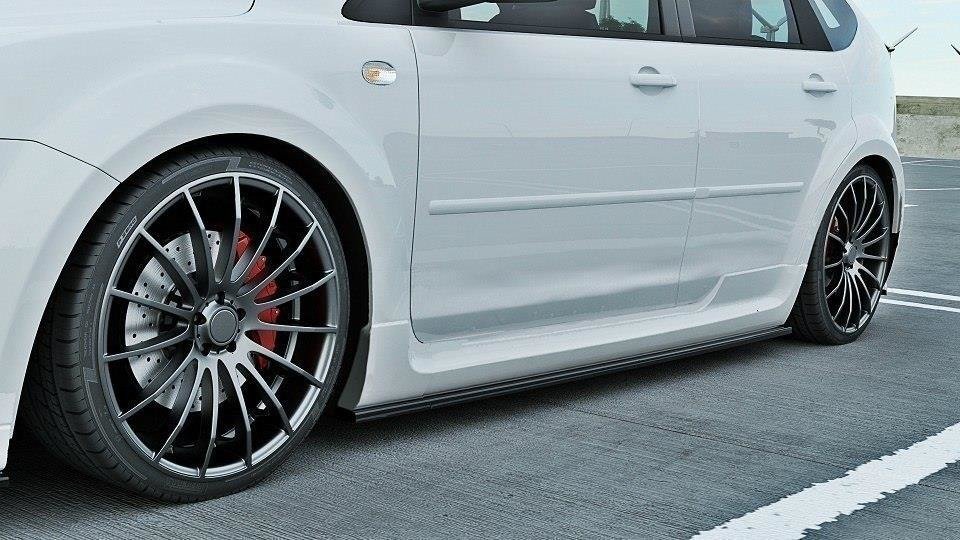 Street+ Seitenschweller Leisten passend für Ford Focus ST Mk2 schwarz Hochglanz – Ansicht 4