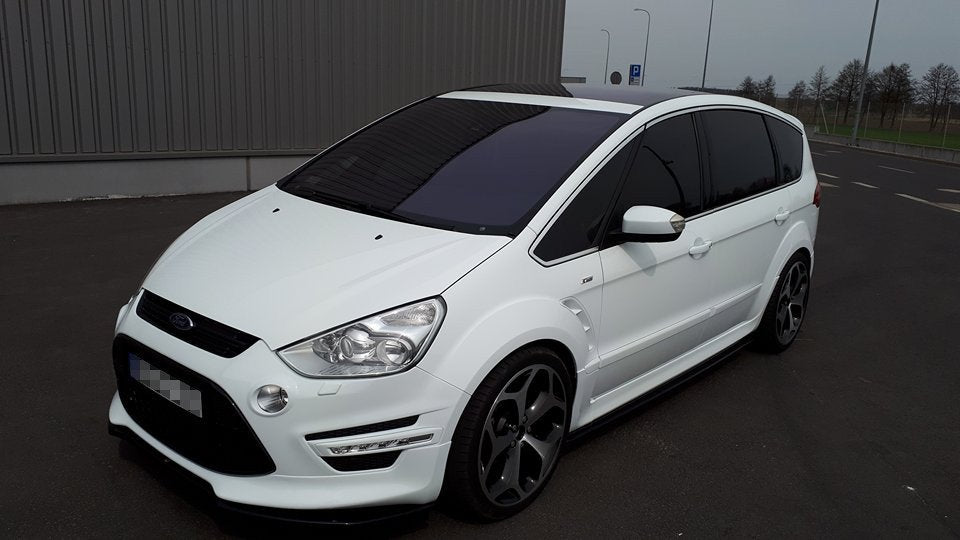 Street+ Spoilerlippe Front Ansatz passend für Ford S-Max Titanium Mk1 FL schwarz Hochglanz – Ansicht 3