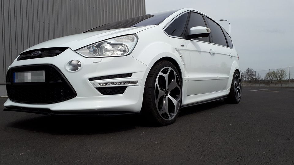 Street+ Spoilerlippe Front Ansatz passend für Ford S-Max Titanium Mk1 FL schwarz Hochglanz – Ansicht 1
