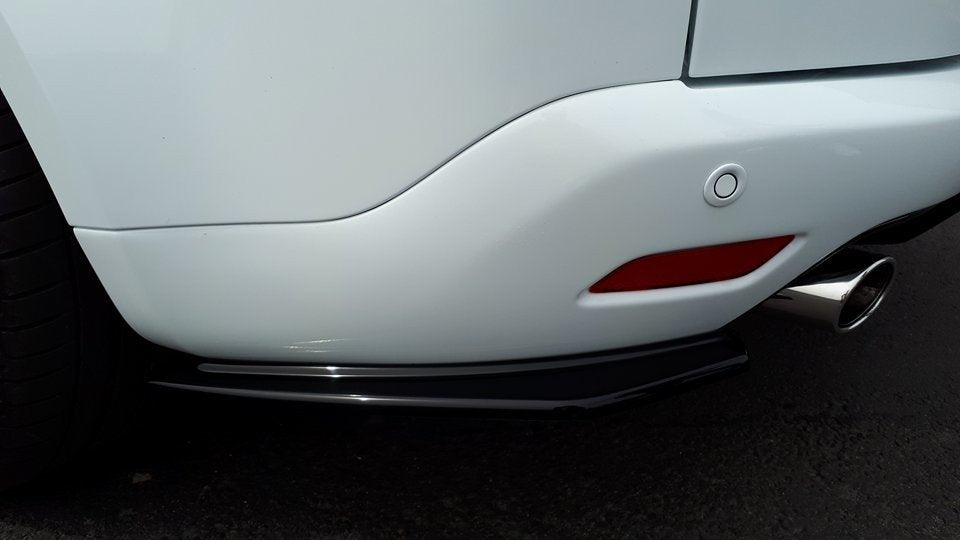 Heck Ansatz Flaps Diffusor passend für Ford S-Max Titanium Mk1 FL schwarz Hochglanz – Ansicht 1